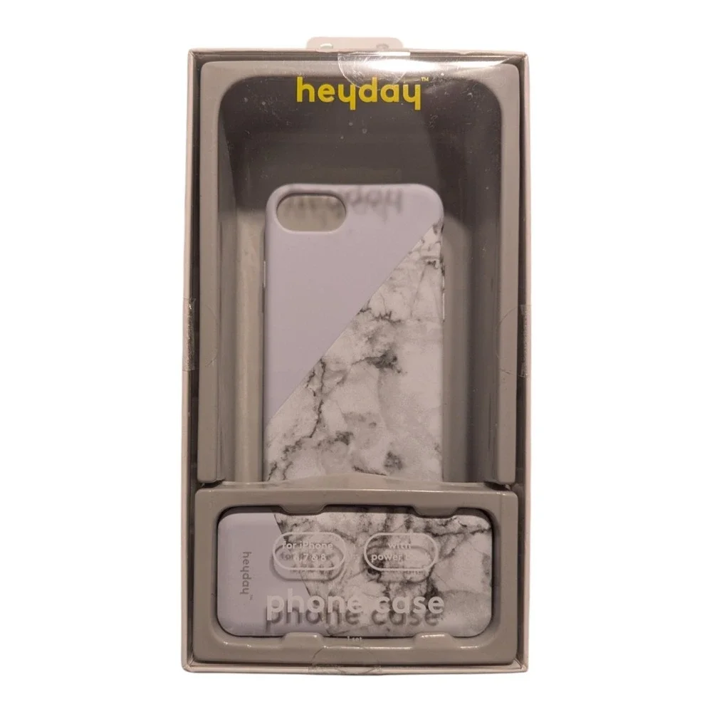 F5. Heyday Phone Case For‎ Apple iPhone 6/7/8 With Power Bank - Marble